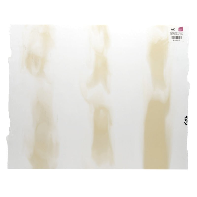 Bullseye Special: White, Dense White & French Vanilla Windows - TOP A - Warm Glass