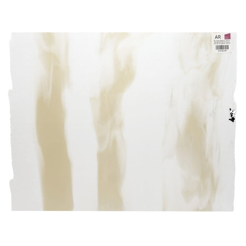Bullseye Special: White, Dense White & French Vanilla Windows - TOP B - Warm Glass