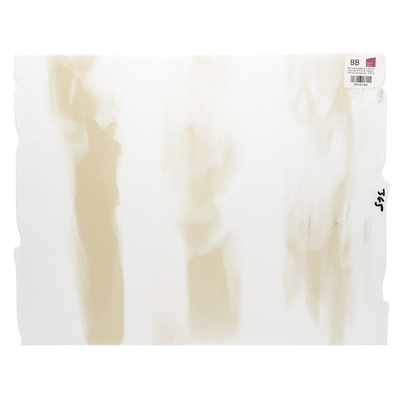 Bullseye Special: White, Dense White & French Vanilla Windows - TOP B - Warm Glass
