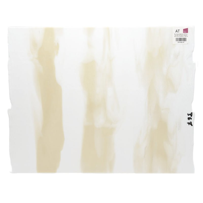 Bullseye Special: White, Dense White & French Vanilla Windows - TOP B - Warm Glass