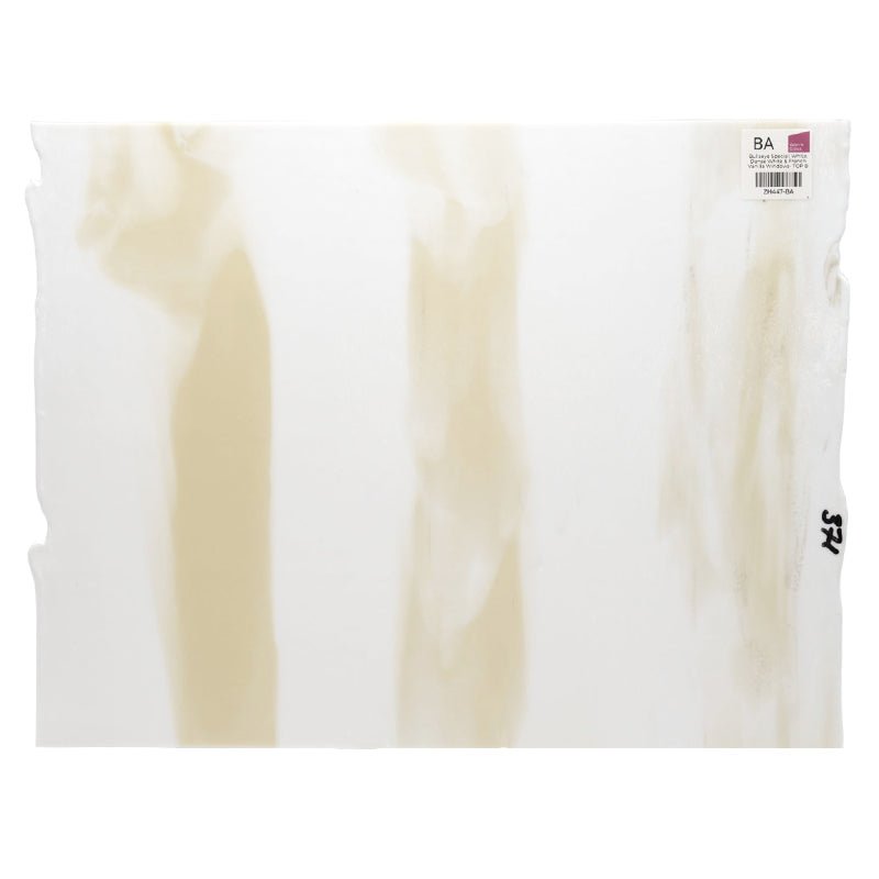 Bullseye Special: White, Dense White & French Vanilla Windows - TOP B - Warm Glass
