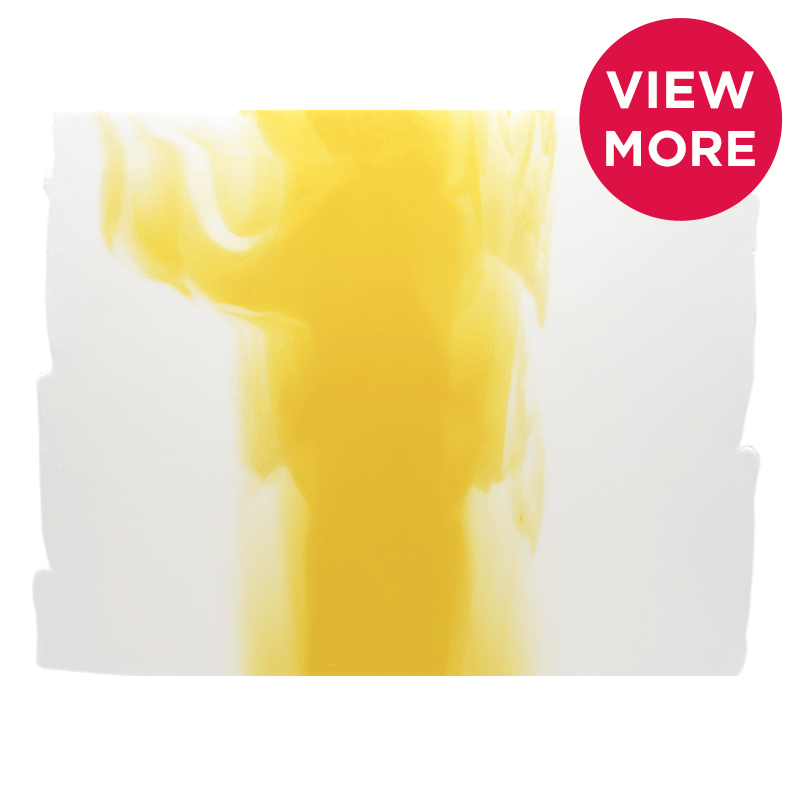 Bullseye Special: White & Sunflower Yellow Cascade - Warm Glass