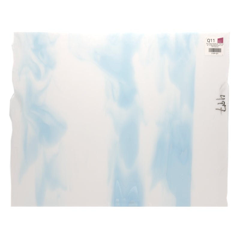 Bullseye Special: White & Turquoise Blue Tint Windows - Warm Glass