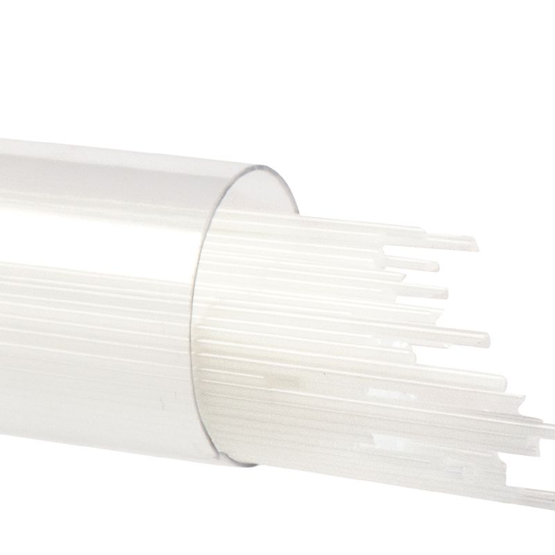 Bullseye Stringers: 0.5mm Opaque White Opal 0013 - Warm Glass