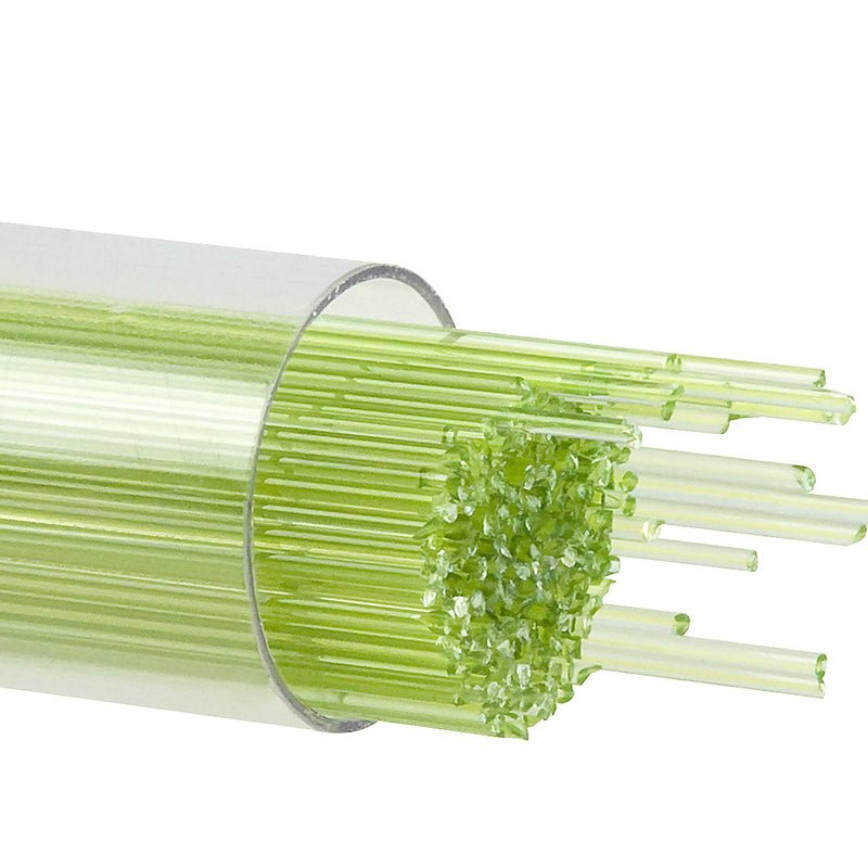 Bullseye Stringers: 1mm Chartreuse Transparent 1126 - Warm Glass