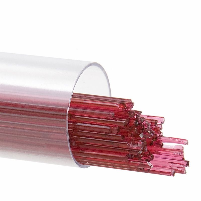 Bullseye Stringers: 1mm Cranberry Pink Striker 1311 - Warm Glass