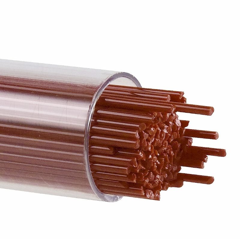 Bullseye Stringers: 1mm Deep Red 0224 - Warm Glass