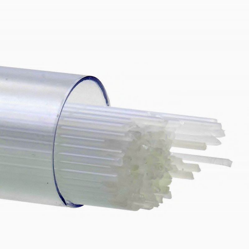 Bullseye Stringers: 1mm Dense White Opal 0313 - Warm Glass