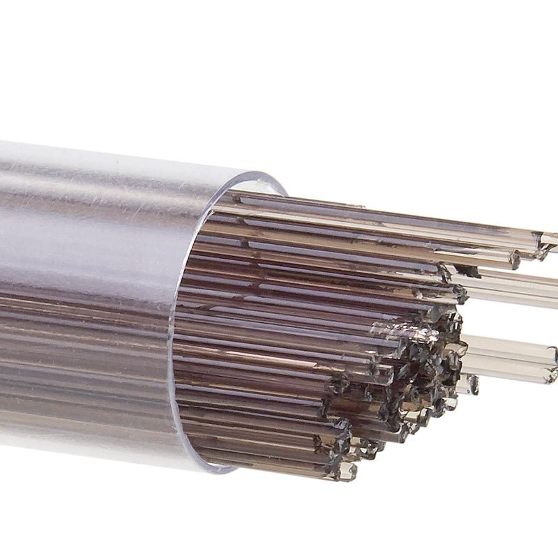 Bullseye Stringers: 1mm Light Bronze Transparent 1409 - Warm Glass