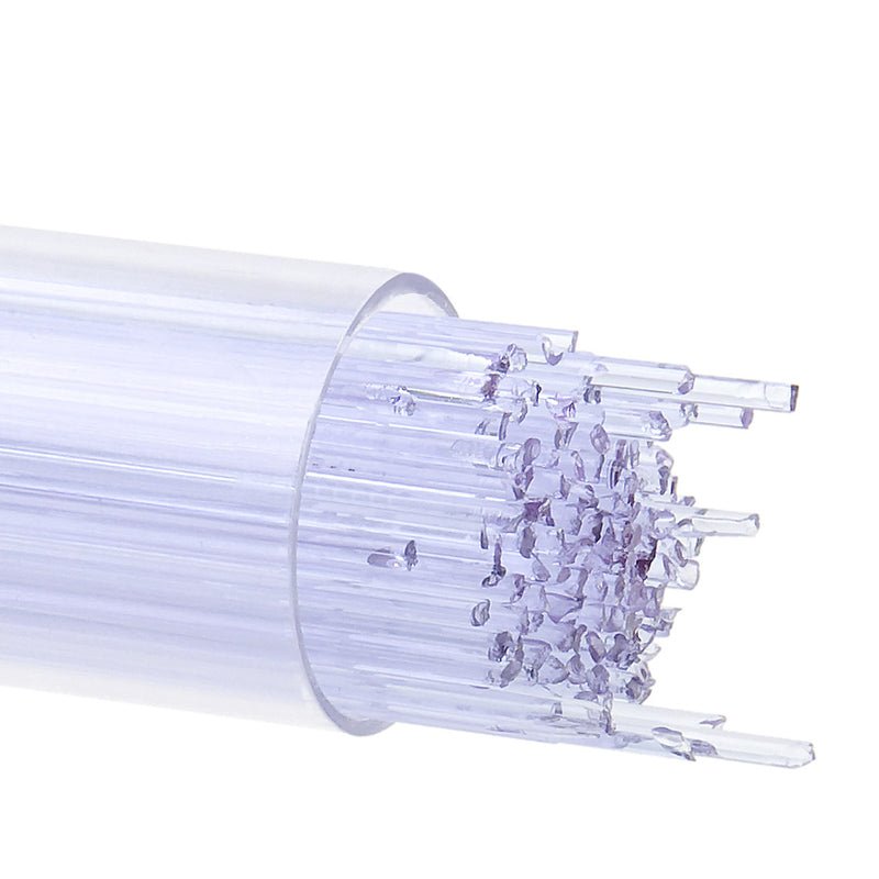 Bullseye Stringers: 1mm Light Neo Lavender Shift Tint 1842 - Warm Glass