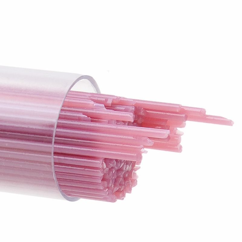 Bullseye Stringers: 1mm Pink Opal 0301 - Warm Glass