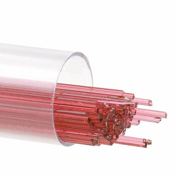 Bullseye Stringers: 1mm Sunset Coral Transparent 1305 - Warm Glass