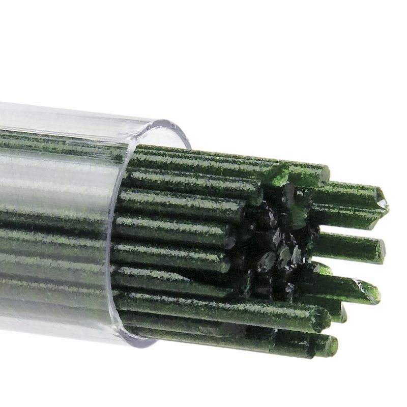 Bullseye Stringers: 2mm Aventurine Green Transparent 1112 – Warm Glass