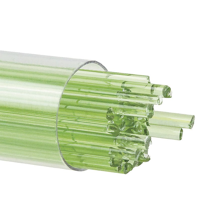 Bullseye Stringers: 2mm Chartreuse Transparent 1126 - Warm Glass