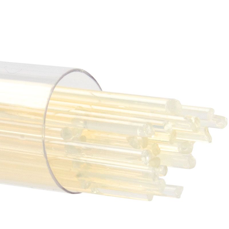 Bullseye Stringers: 2mm Cream Opal 0420 - Warm Glass