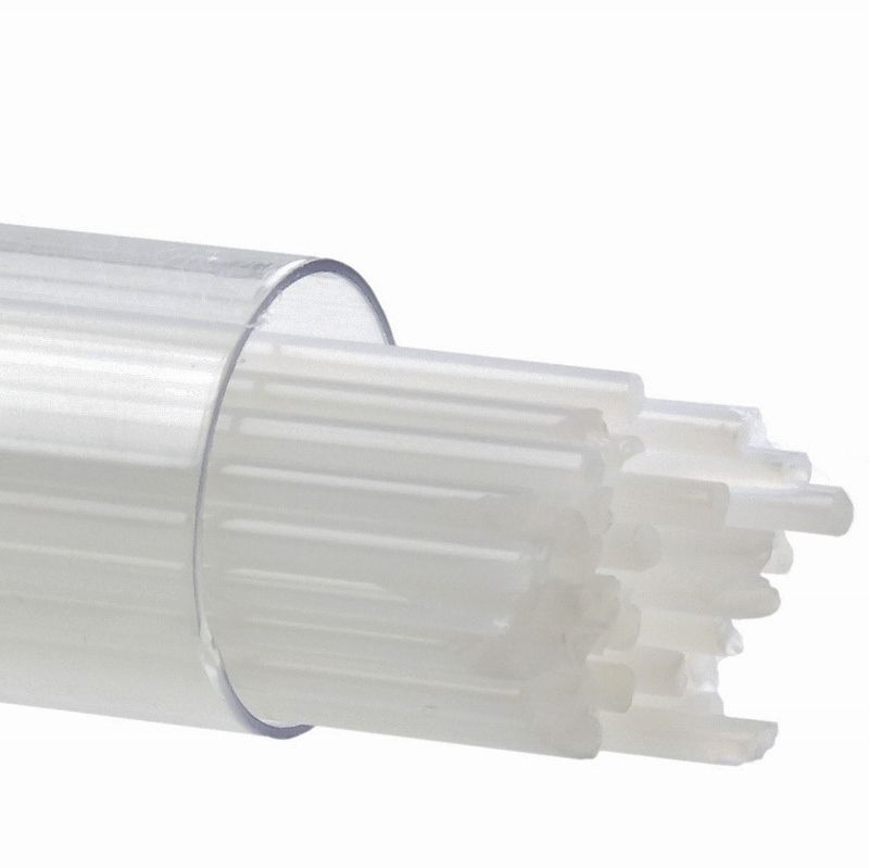 Bullseye Stringers: 2mm Dense White Opal 0313 - Warm Glass