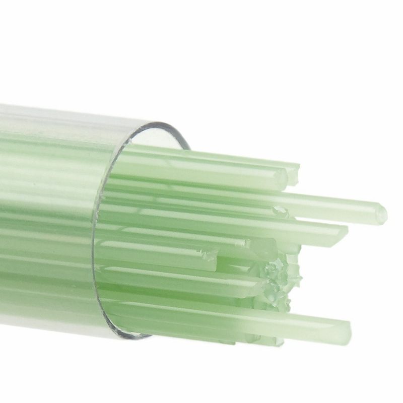Bullseye Stringers: 2mm Mint Green Opal 0112 - Warm Glass