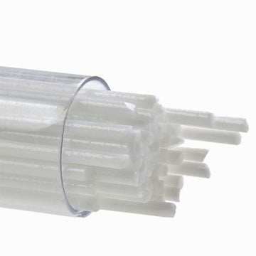 Bullseye Stringers: 2mm Opaque White Opal 0013 - Warm Glass