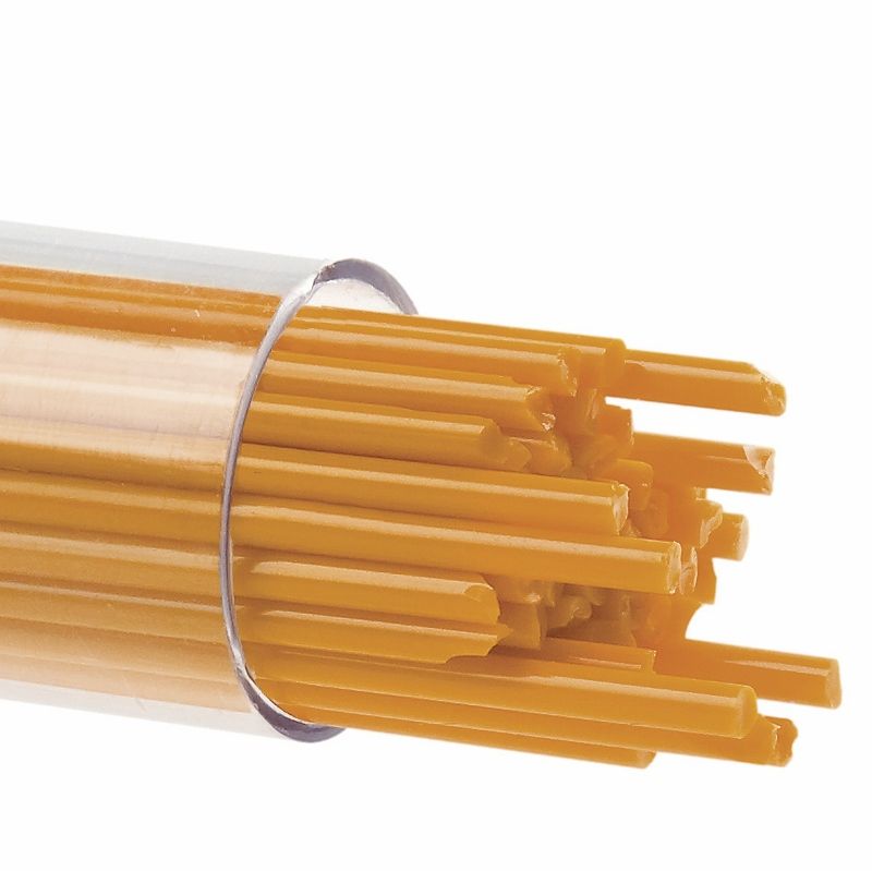 Bullseye Stringers: 2mm Pumpkin Orange Opal 0321 - Warm Glass