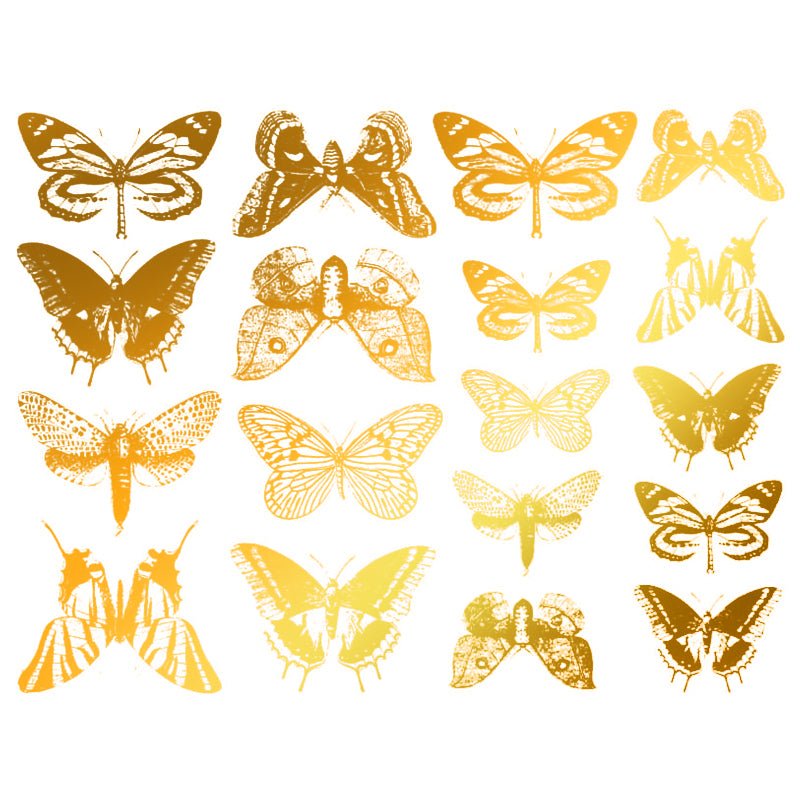 Butterfly Milestone Decal 13.3cm x 10cm - Warm Glass