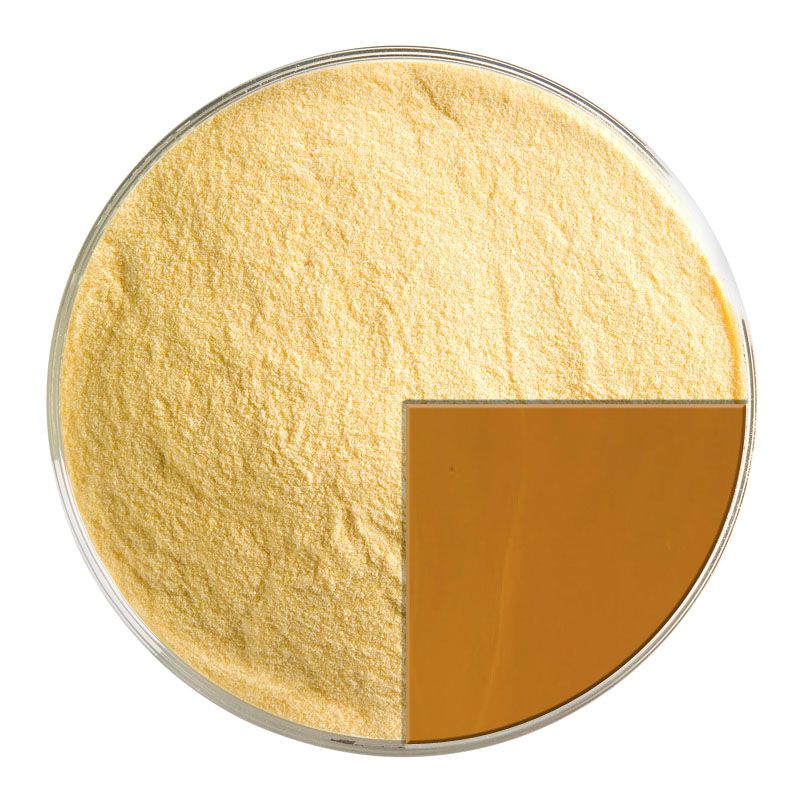 Bullseye Glass Frit: Butterscotch Opal Powder 0337.08 – Warm Glass