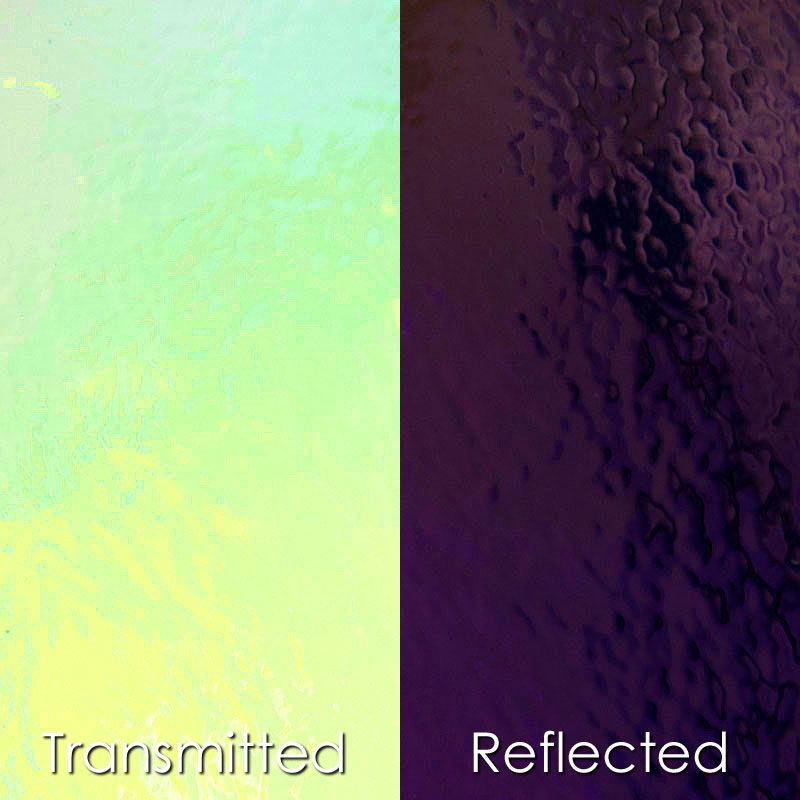 CBS Dichroic Glass: Black Cherry on Clear - Warm Glass