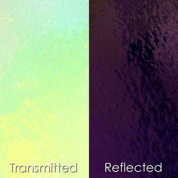 CBS Dichroic Glass: Black Cherry on Clear - Warm Glass