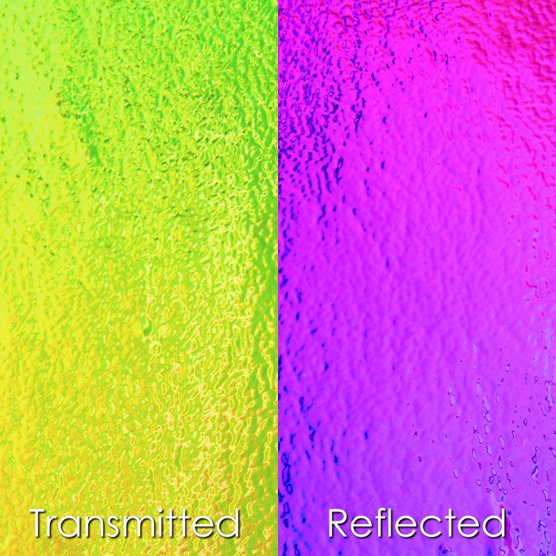 CBS Dichroic Glass: Green/Magenta on Clear - Warm Glass