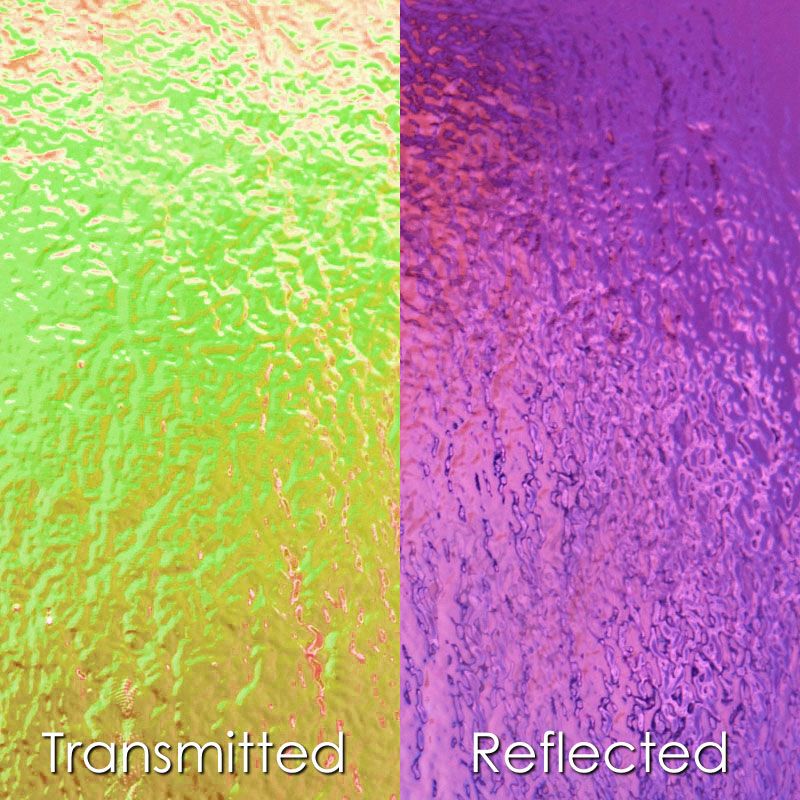 CBS Dichroic Glass: Purple on Clear - Warm Glass