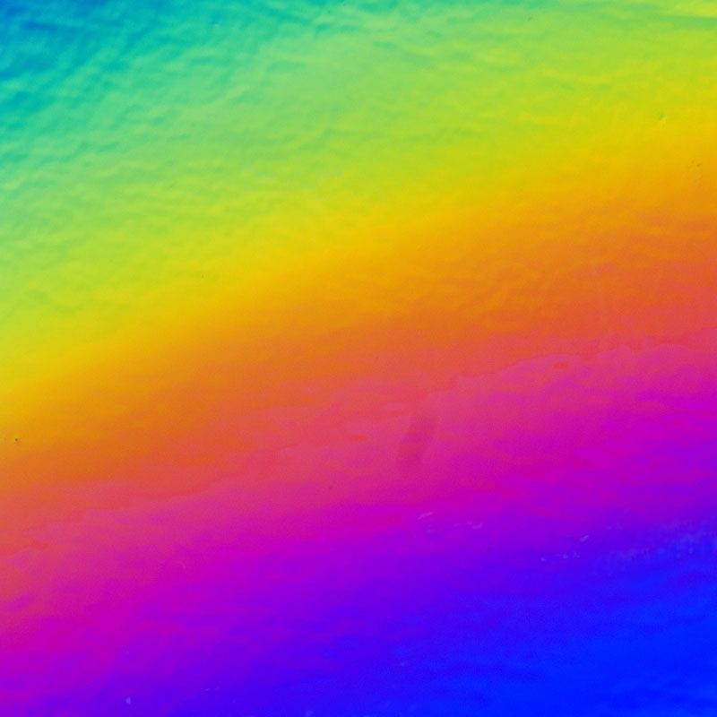 CBS Dichroic Glass: Rainbow 2 on Black - Warm Glass