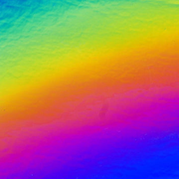 CBS Dichroic Glass: Rainbow 2 on Black - Warm Glass