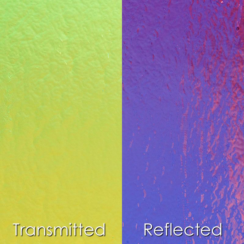 CBS Dichroic Glass: Violet on Clear - Warm Glass