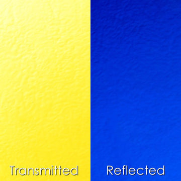 CBS Dichroic Glass: Yellow/Blue on Clear - Warm Glass