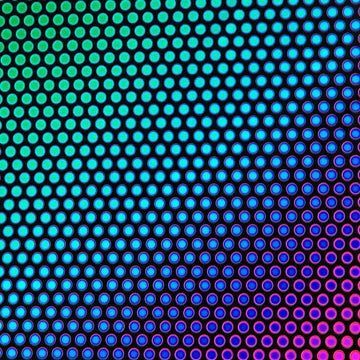 CBS Dichroic Pattern: Dot 2 on Black - Warm Glass
