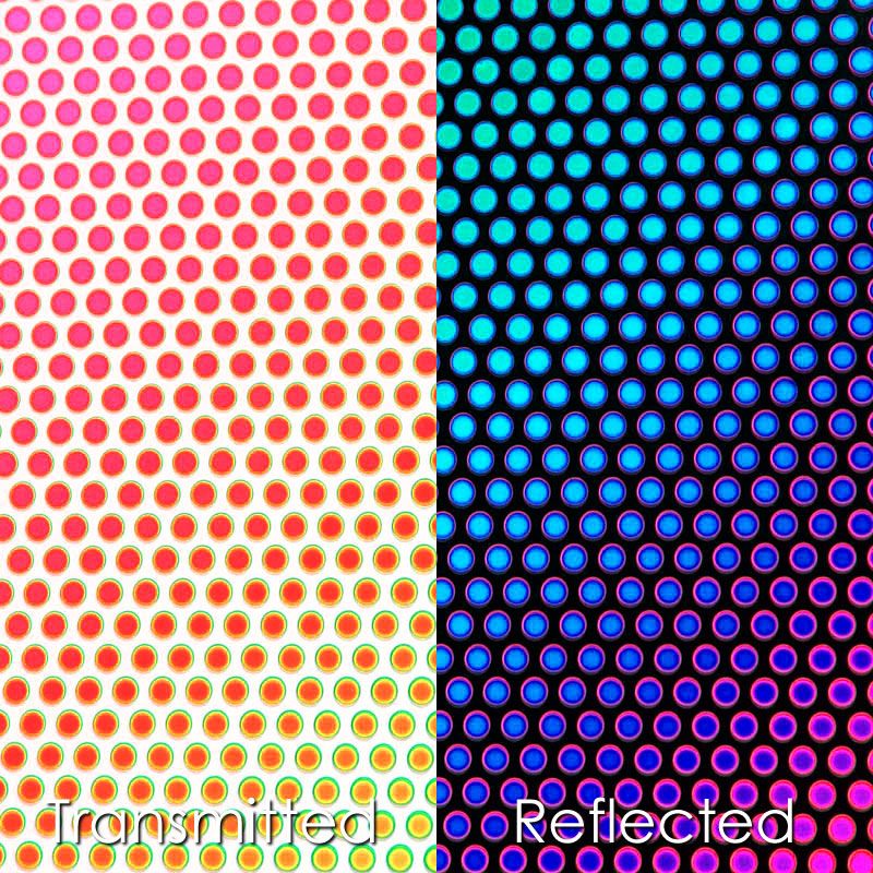 CBS Dichroic Pattern: Dot 2 on Clear - Warm Glass