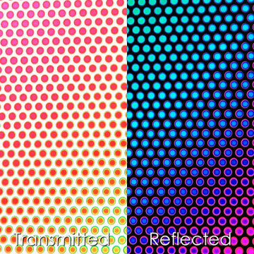 CBS Dichroic Pattern: Dot 2 on Clear - Warm Glass