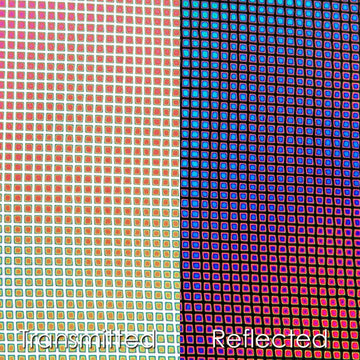 CBS Dichroic Pattern: Square 1 on Clear - Warm Glass