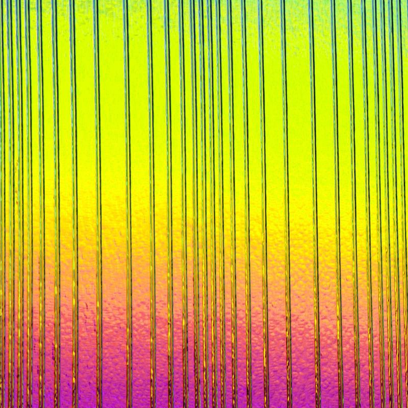 CBS Dichroic Texture: Accordion Rainbow 2 on black - Warm Glass