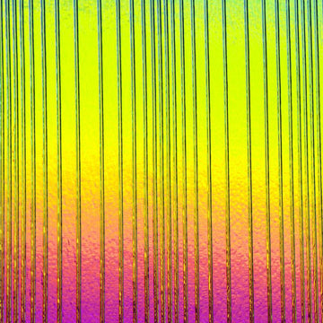 CBS Dichroic Texture: Accordion Rainbow 2 on black - Warm Glass
