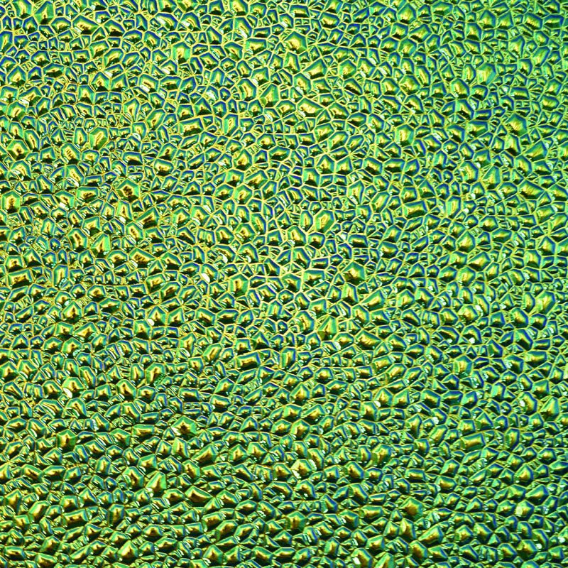 CBS Dichroic Texture: Dew Drop Emerald on Black – Warm Glass