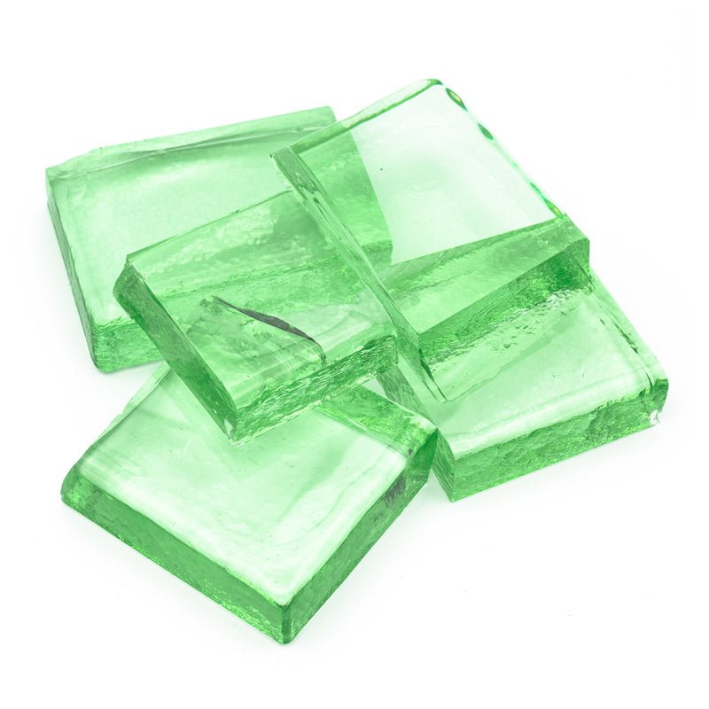 Cilantro Green Tint Bullseye Billet 1917 - Warm Glass