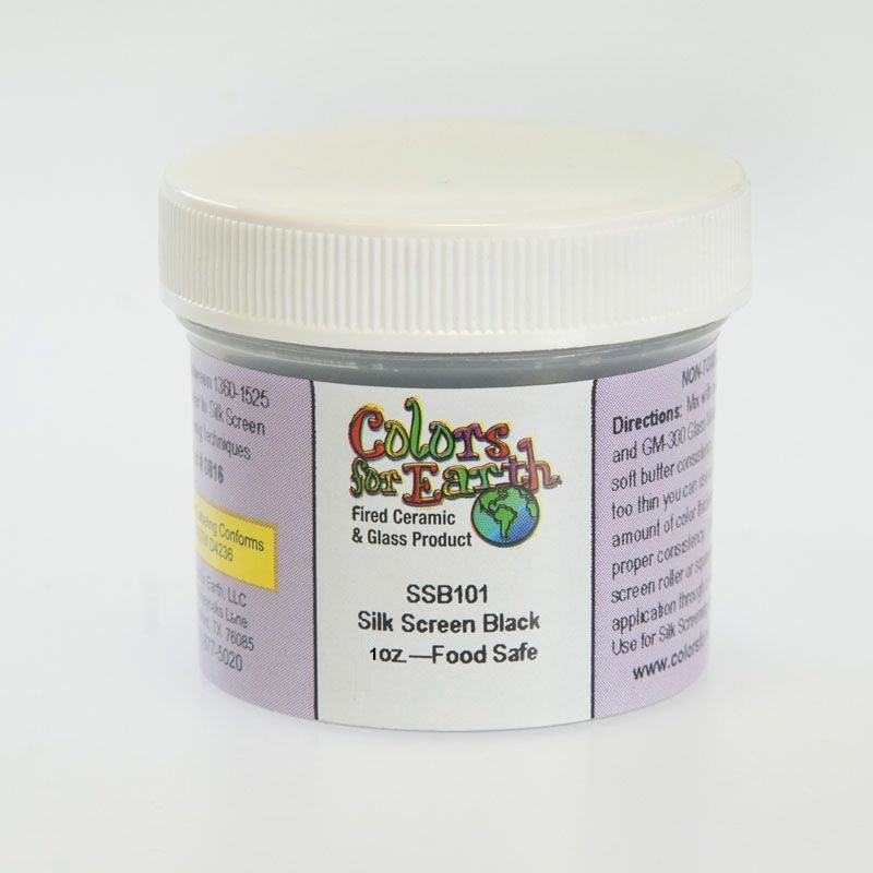 Colours for Earth Silk Screen Black Enamel - Warm Glass