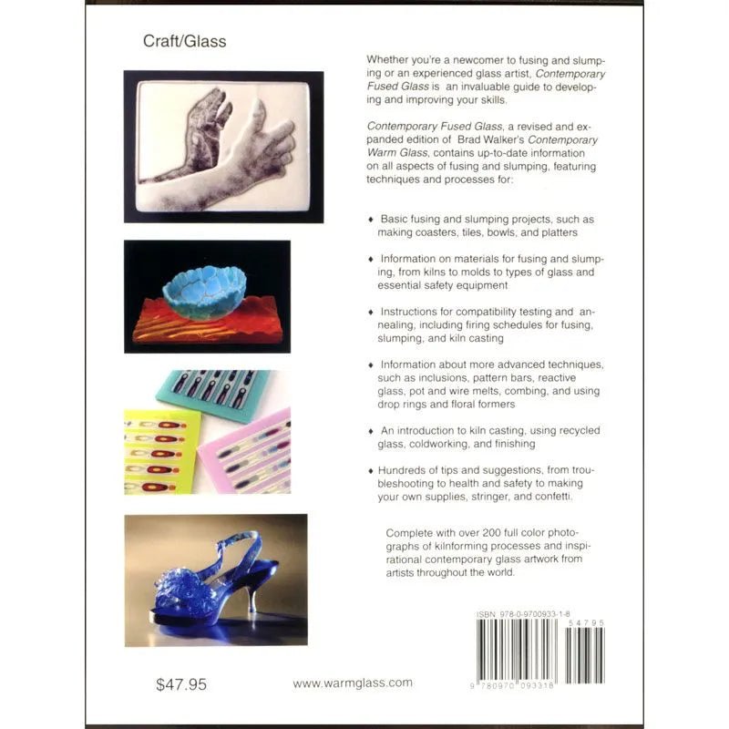 Contemporary Fused Glass Book - Warm Glass