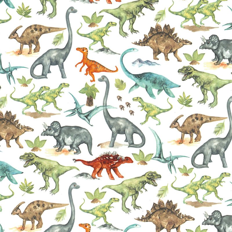 Dinosaur Decal 22 x 22cm - Warm Glass