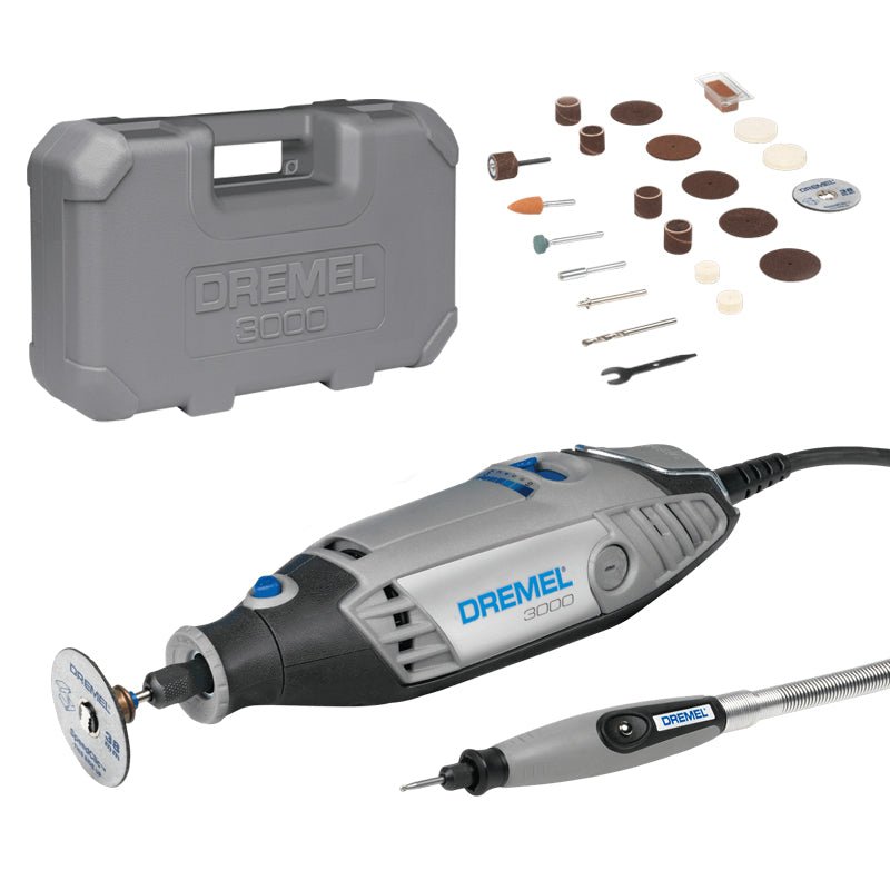 Dremel 3000 with Dremel Flexible Shaft - Warm Glass
