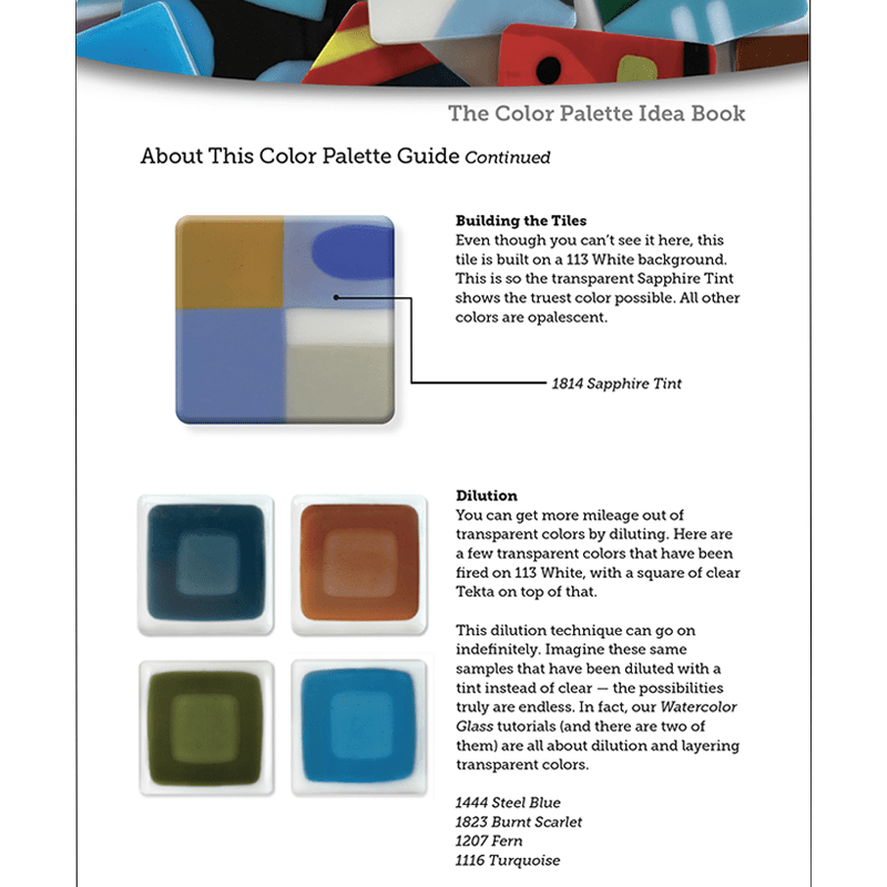 eBook - Kim Brill: The Colour Palette Idea Book - Warm Glass