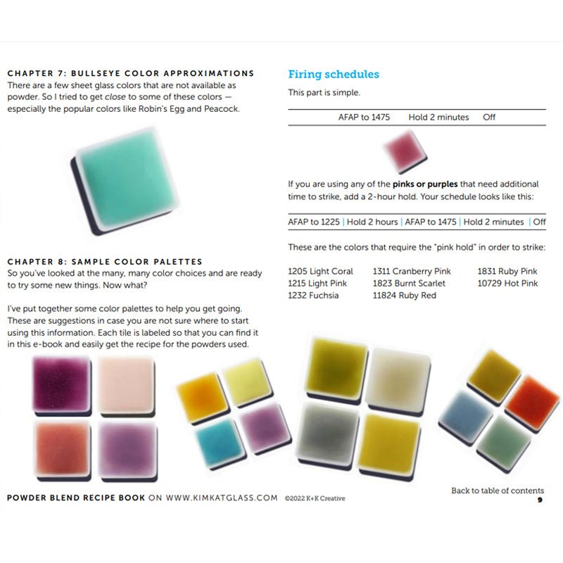 eBook - Kim Brill: The Powder Blend Recipe Book - Warm Glass