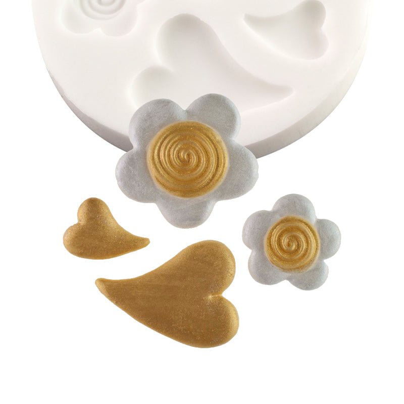 Freeze & Fuse Mould: Hearts & Flowers - Warm Glass