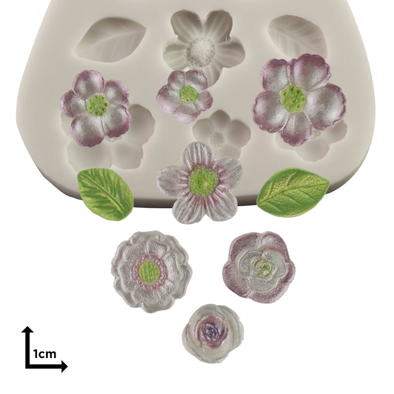 Freeze & Fuse Mould: Mini Flowers - Warm Glass