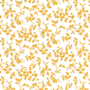 Gold Holly Berry Decal 22cm x 22cm - Warm Glass